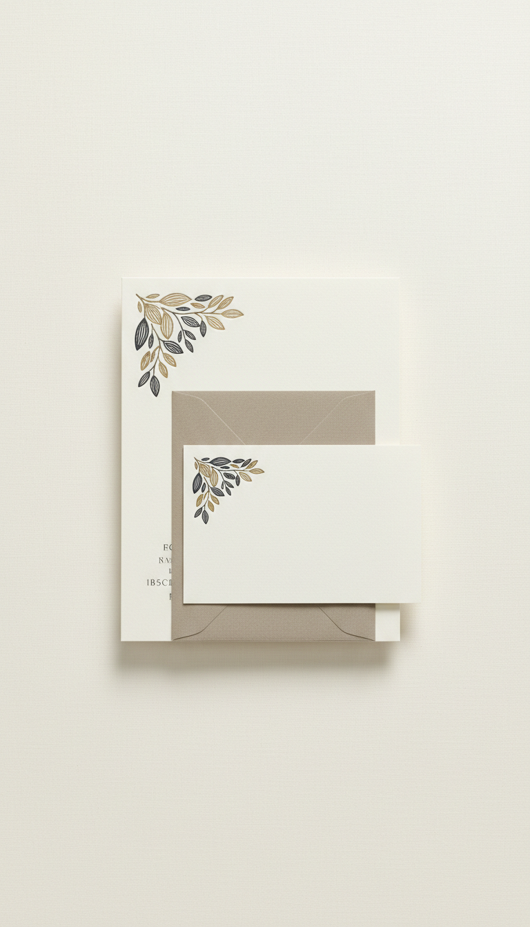 Wedding Invitation Card on Cotton Paper