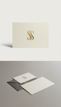 RSVP Card with Foil Monogram Detail
