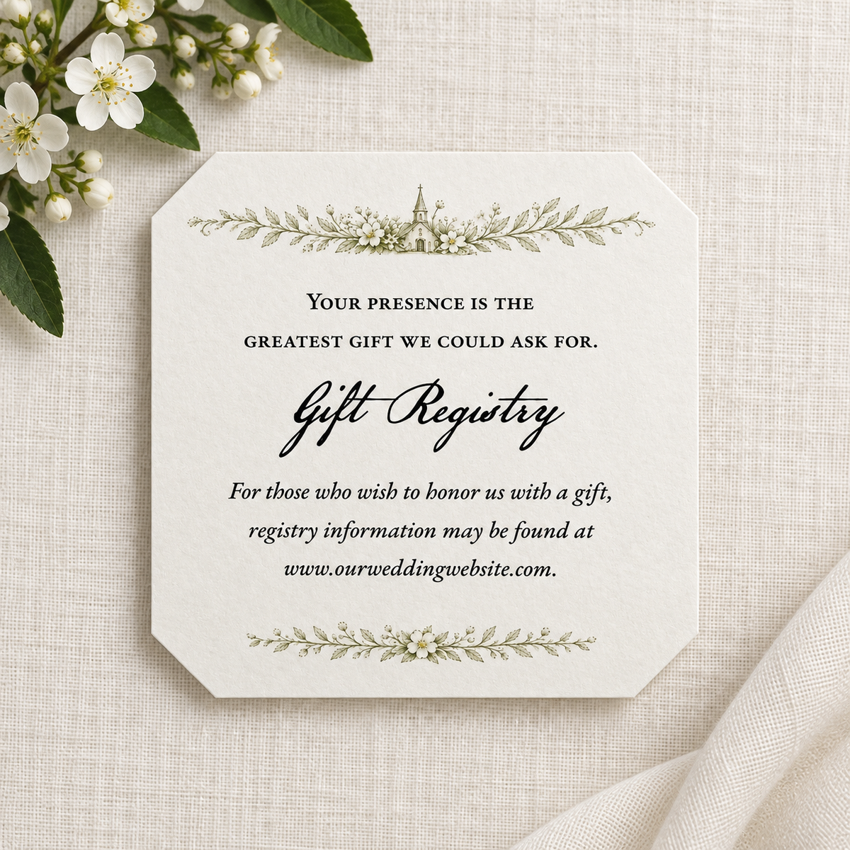 Countryside Steeple Registry Cards