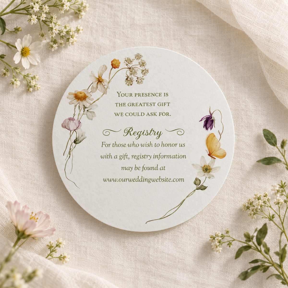 Daisy Meadow Registry Cards