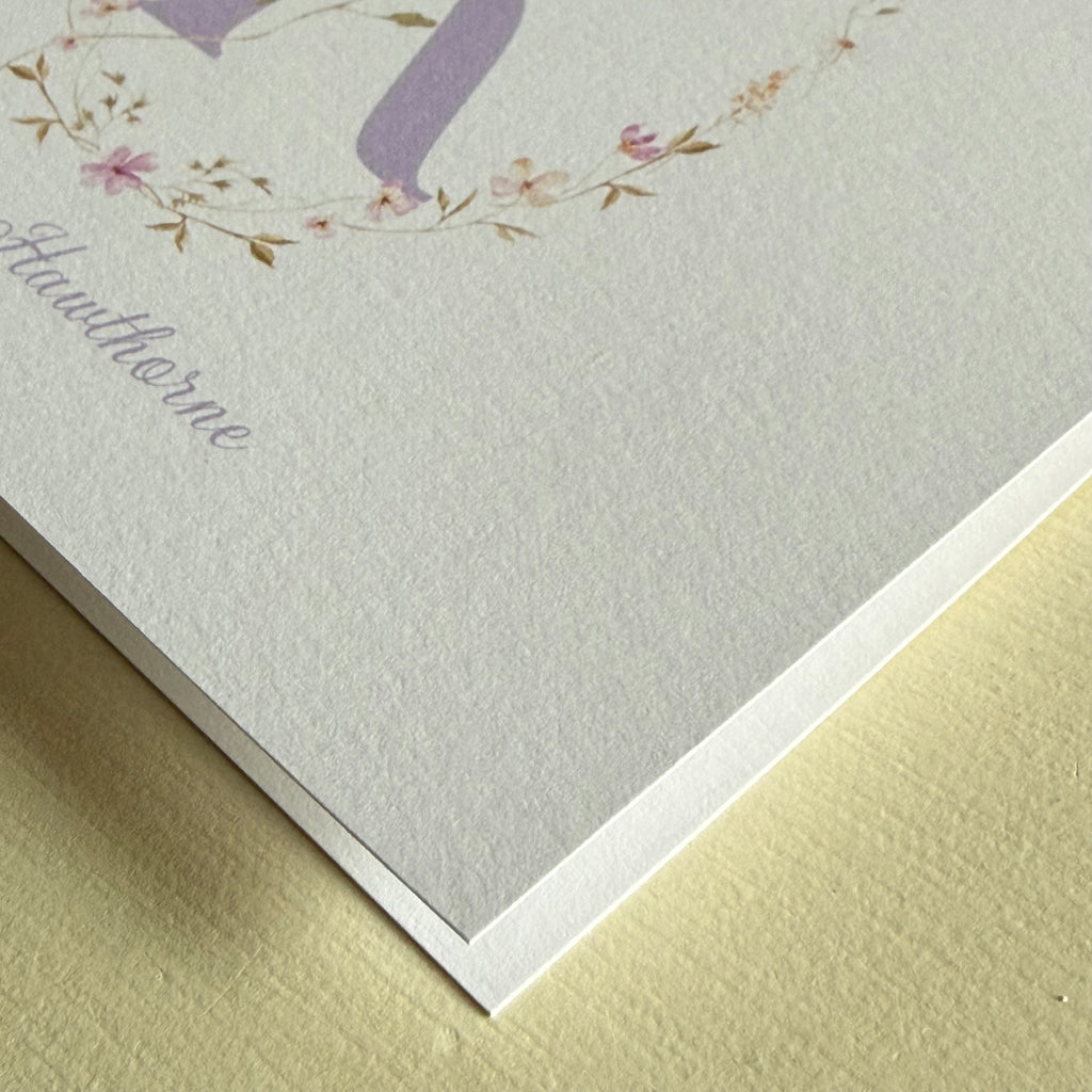 Grace & Garden Personalized Monogram Note Cards
