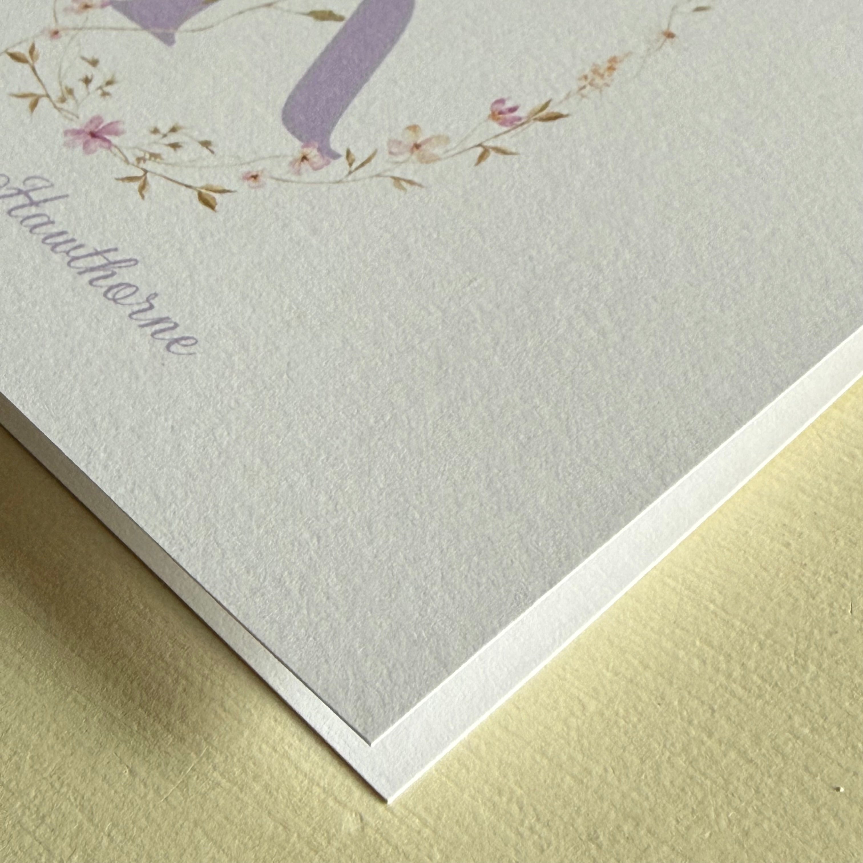 Grace & Garden Personalized Monogram Note Cards
