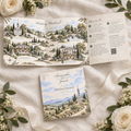 Wedding Weekend Itinerary & Map with Custom Illustration