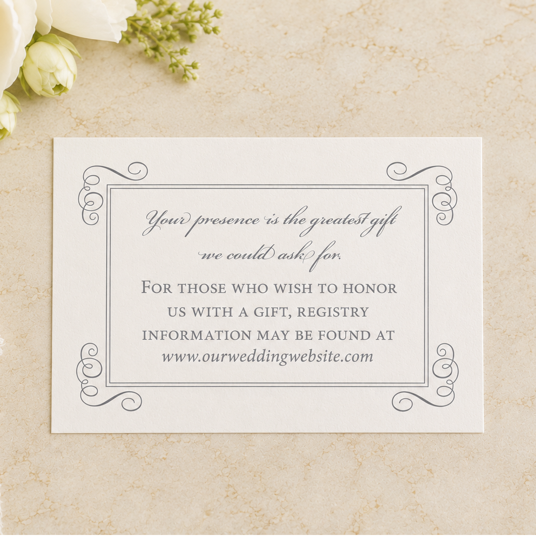 Meet Me at the Chapel Registry Card