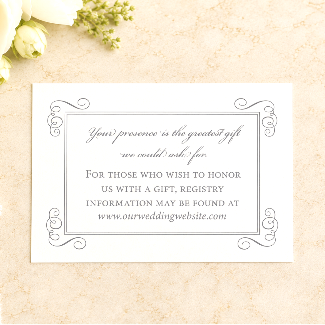 Meet Me at the Chapel Registry Card