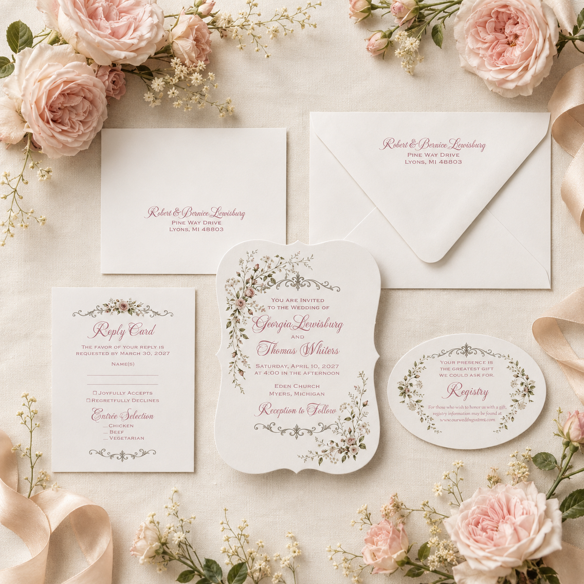 Pink Roses Wedding Suite