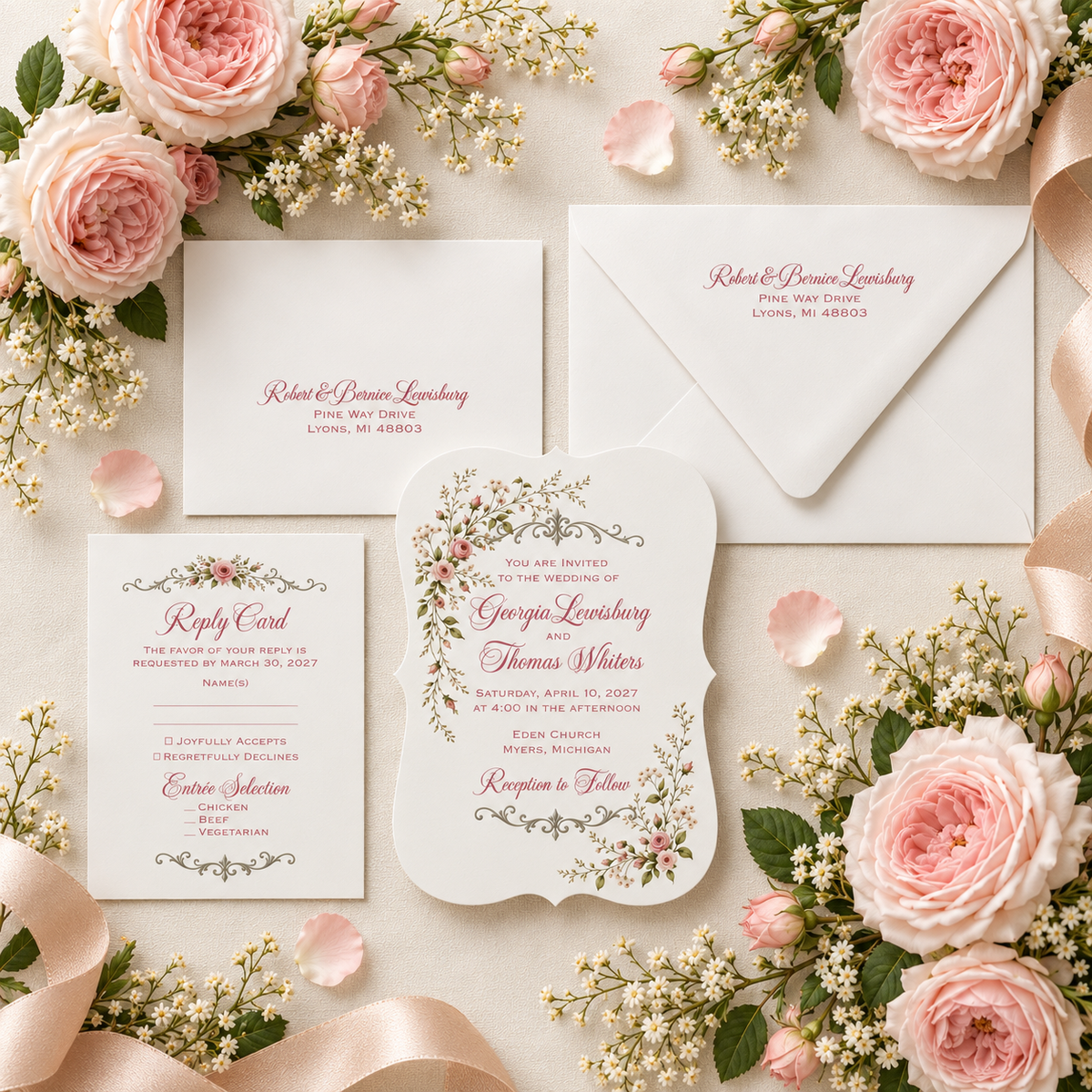 Pink Roses Wedding Suite