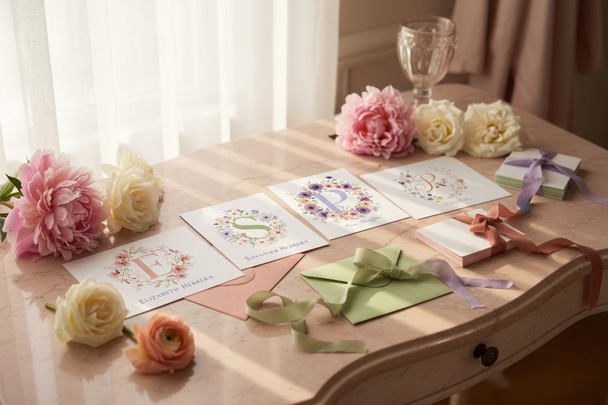 Feminine Luxury Notecard Scene